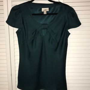 Cap-Sleeve Emerald Green Top
